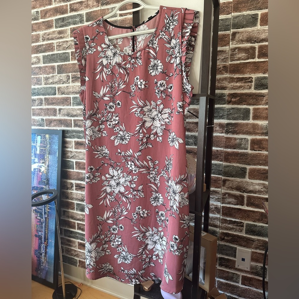 Taupe Tie Front Dress - NEVER WORN